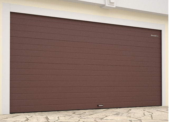 Ворота гаражні DoorHan RSD02 2750х2250, колір коричневий
