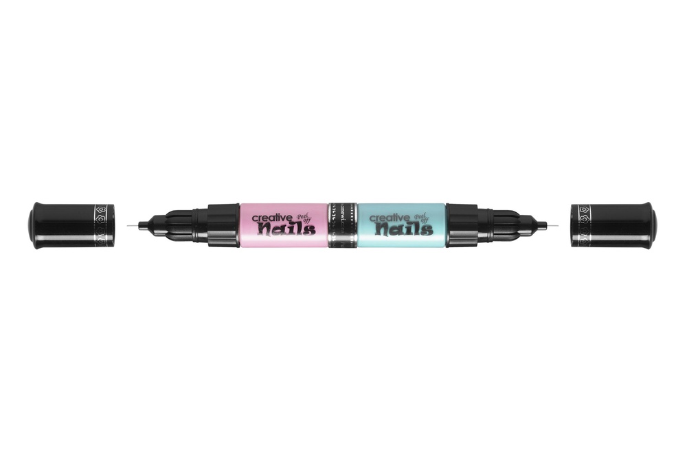 Детский лак-карандаш для ногтей Malinos Creative Nails на водной основе (2 цвета Голубой + Розовый)