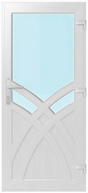 Дверь металлопластиковая Модель №005 Белый (900х2000 мм)