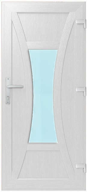 Дверь металлопластиковая Модель №007 Белый (900х2000 мм)