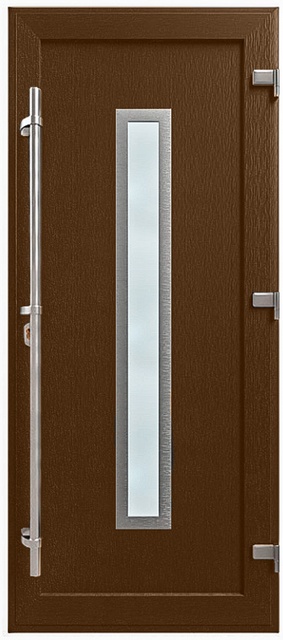 Двері металопластикові Модель HPL-007 Горіх (900х2000 мм)