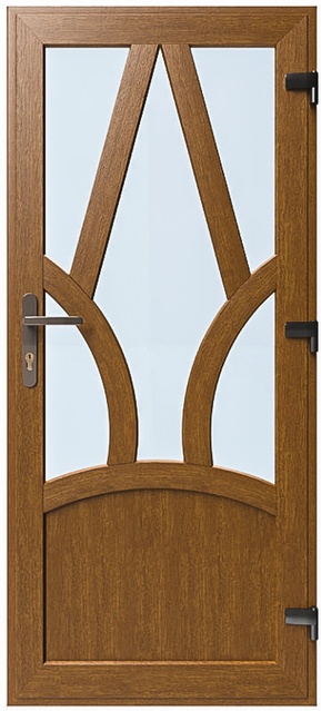 Двері металопластикові Модель №013 Золотий дуб (900х2000 мм)