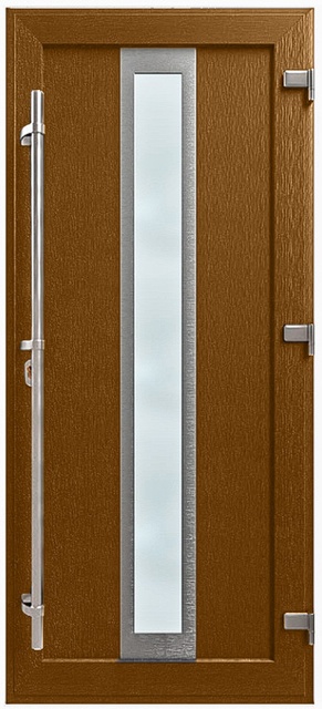 Двері металопластикові Модель HPL-009 Золотий дуб (900х2000 мм)