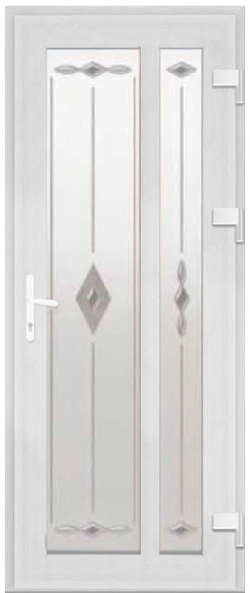 Двері металопластикові Модель Dekor-029 Білий (900х2000 мм)