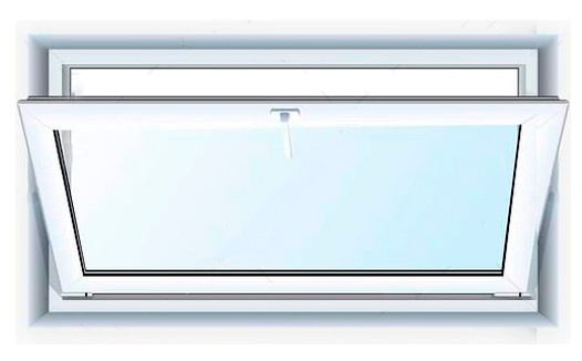 Вікно металопластикове Steko S400 1000х500 Біле відкидне