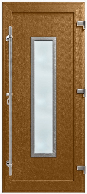Двері металопластикові Модель HPL-002 Золотий дуб (900х2000 мм)