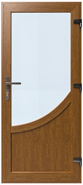 Дверь металлопластиковая Модель №006 Золотой дуб (900х2000 мм)