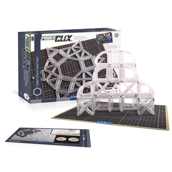 Магнитный конструктор Guidecraft PowerClix Frames Clear, 74 детали (G9203)