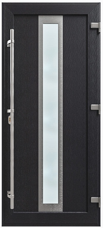 Дверь металлопластиковая Модель HPL-009 Антрацит (940х2005 мм)