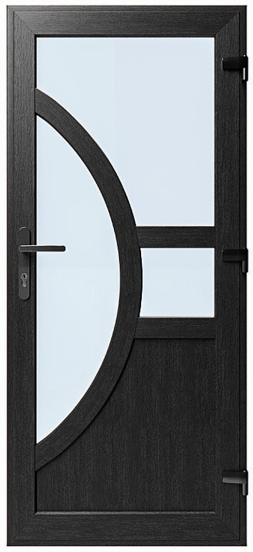 Двері металопластикові Модель №001 Антрацит (900х2000 мм)