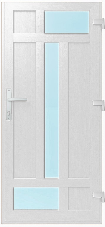 Двері металопластикові Модель №018 Білий (900х2000 мм)
