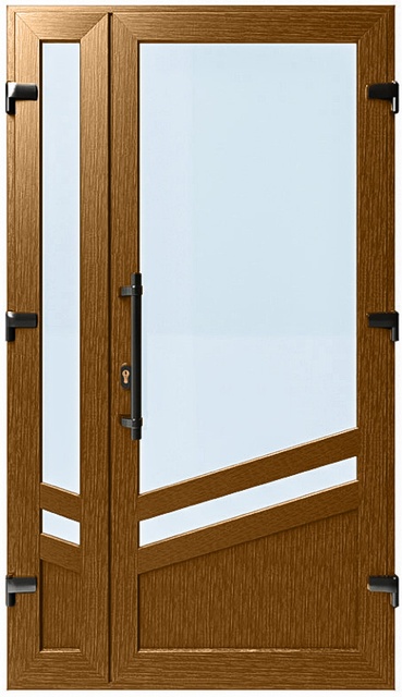 Дверь металлопластиковая Модель №035 Золотой дуб (1150х2000 мм)