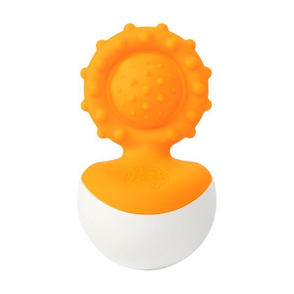 Прорізувач-неваляшка Fat Brain Toys dimpl wobl помаранчевий (F2172ML)