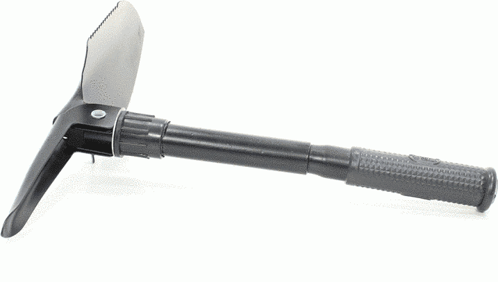 Складна саперна лопатка Lesko з чохлом компасом похідна армійська мала туристична лопата