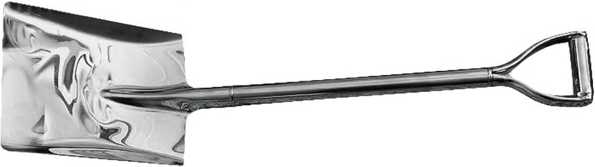 Лопата совкова Mastertool - 225 x 303 мм, ручка нержавіюча сталь