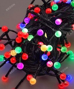 Гірлянда ЖЕМЧУГ 100 LED, 10м+ перехідник, мульті