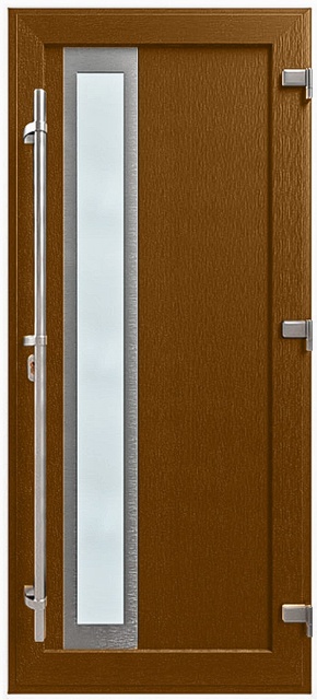 Двері металопластикові Модель HPL-010 Золотий дуб (900х2000 мм)