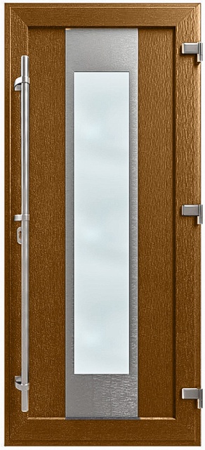 Двері металопластикові Модель HPL-003 Золотий дуб (900х2000 мм)