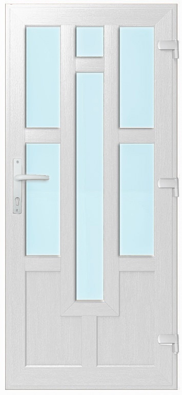 Дверь металлопластиковая Модель №019 Белый (900х2000 мм)