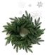 Вінок новорічний різдвяний Classic з литої хвої зелений, Ø 40 см