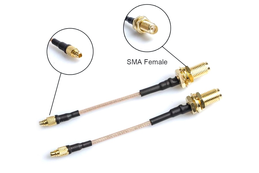 Антенний кабель AKK MMCX - SMA Female 8 см