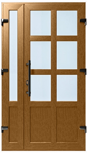 Двері металопластикові Модель №036 Золотий дуб (1150х2000 мм)