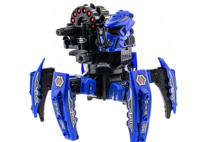 Робот-павук радіокерований Keye Space Warrior з ракетами і лазером (синій)