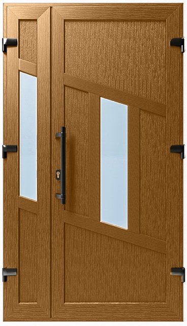 Дверь металлопластиковая Модель №029 Золотой дуб (1150х2000 мм)