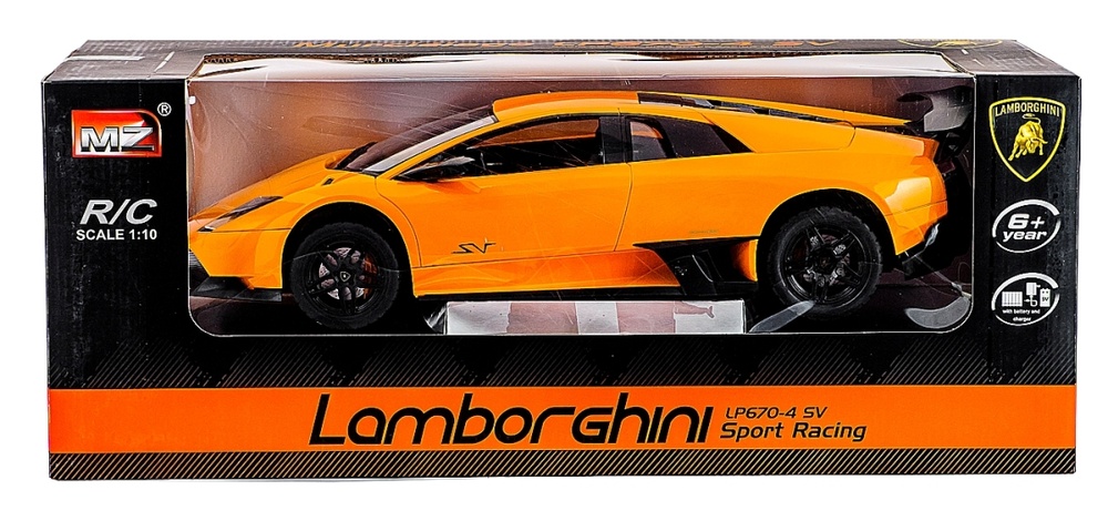 Машинка радиоуправляемая 1:10 Meizhi Lamborghini LP670-4 SV (желтый)
