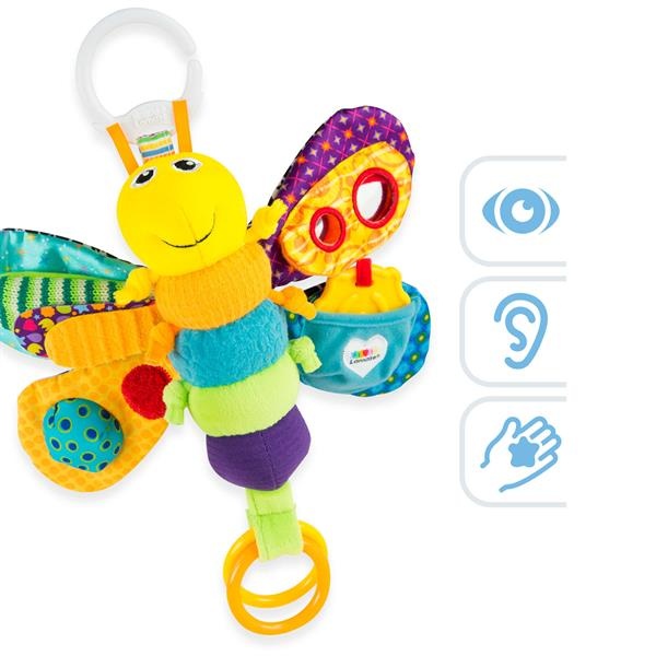 М'яка іграшка-підвіска Lamaze Метелик із прорізувачем і пискавкою (L27024)