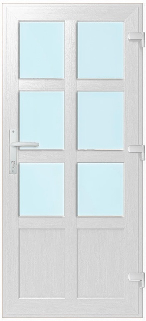 Двері металопластикові Модель №020 Білий (900х2000 мм)