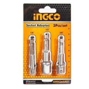 Набір перехідників до торцевих головок 1/2&Prime;, 1/4&Prime; та 3/8&Prime; 3 шт. INGCO