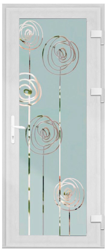Двері металопластикові Модель Dekor-015 Білий (900х2000 мм)
