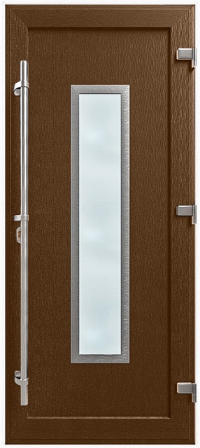 Двері металопластикові Модель HPL-002 Горіх (900х2000 мм)