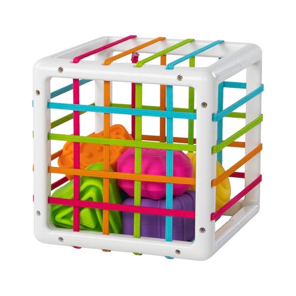 Куб-сортер зі стінками-шнурочками Fat Brain Toys InnyBin (F251ML)