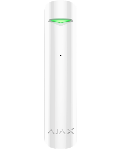 Бездротовий датчик розбиття скла Ajax GlassProtec White