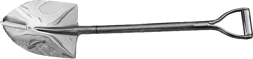 Лопата штикова Mastertool - 242 x 290 мм, ручка нержавіюча