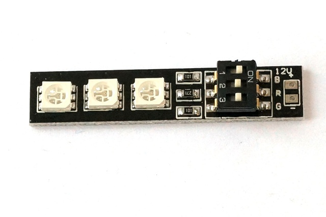 Светодиодный модуль RGB 3x5050 для лучей мультикотеров (12В)