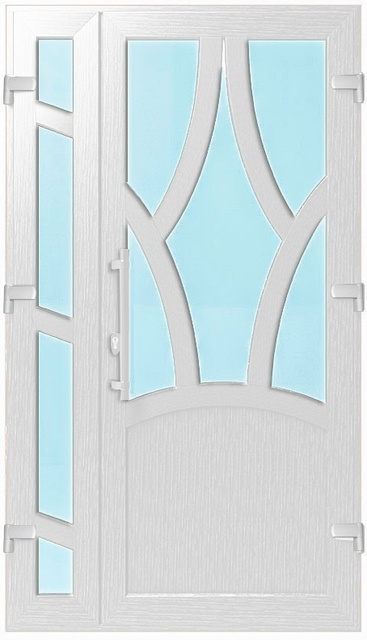 Дверь металлопластиковая Модель №031 Белый (1150х2000 мм)