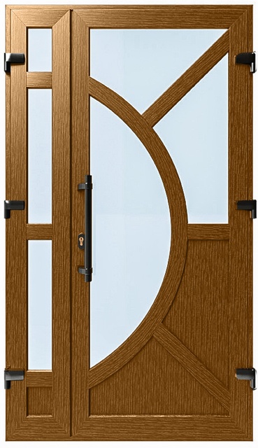 Дверь металлопластиковая Модель №030 Золотой дуб (1150х2000 мм)