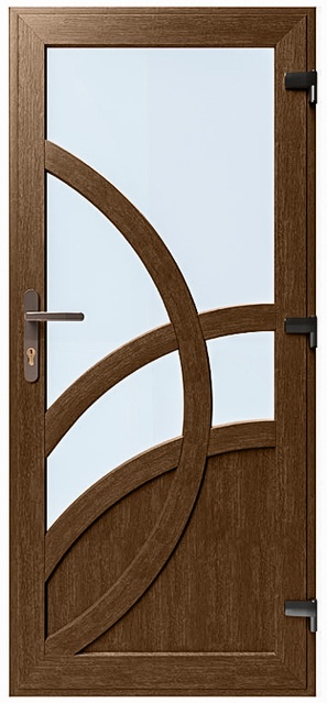Двері металопластикові Модель №014 Горіх (900х2000 мм)