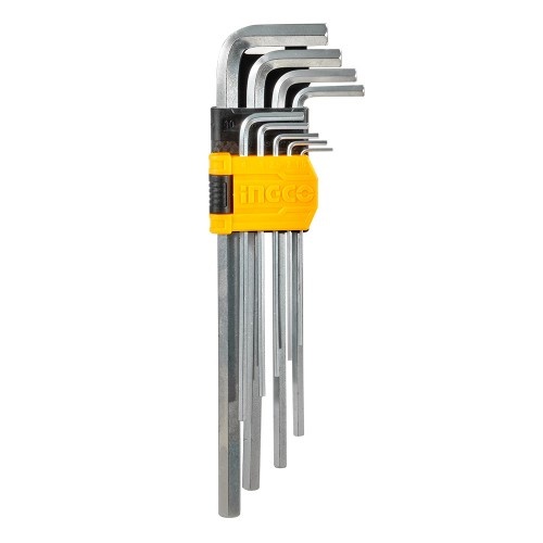 Набір подовжених шестигранних ключів 9 шт. 1,5–10 мм INGCO
