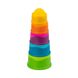 Пирамидка тактильная Чашки Fat Brain Toys dimpl stack (F293ML)