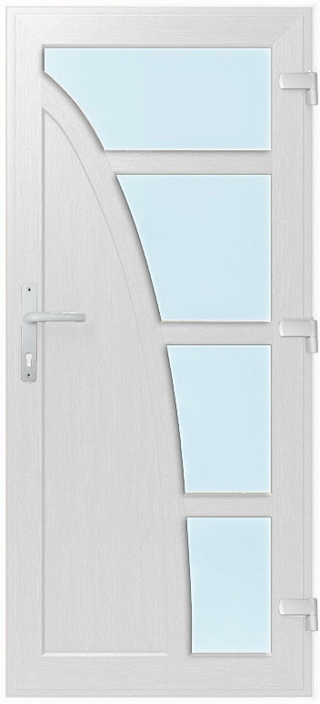 Дверь металлопластиковая Модель №002 Белый (900х2000 мм)