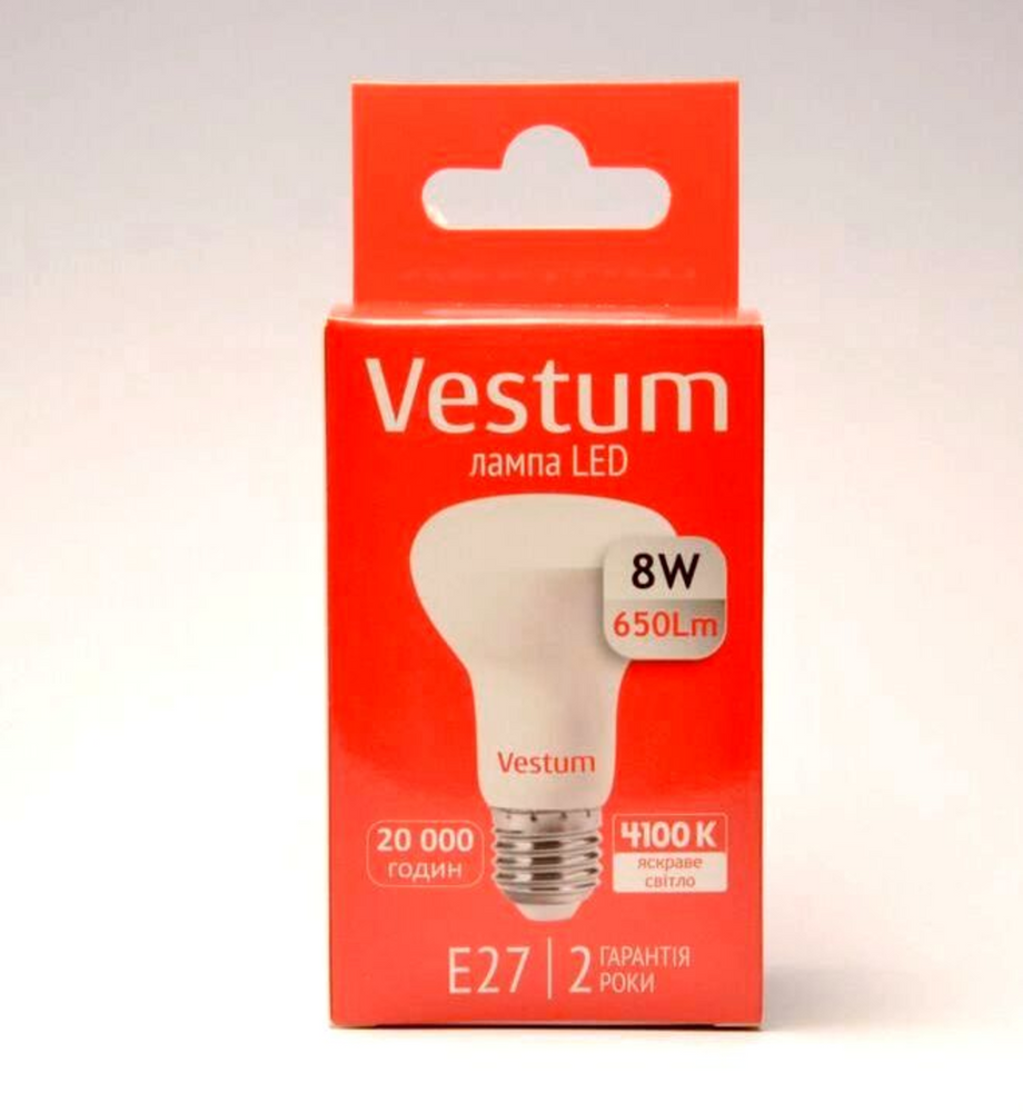 Світлодіодна лампа Vestum A55 8W 4100K 220V E27 1-VS-1107