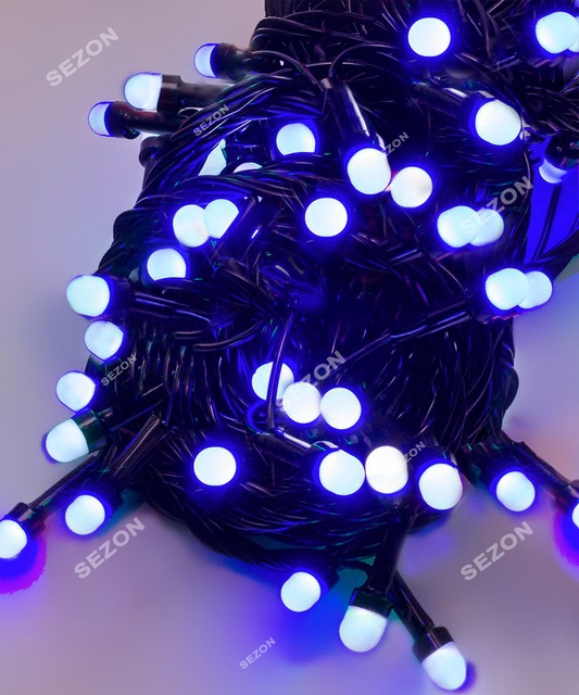 Гирлянда линза с синим цветом ламп 100LED