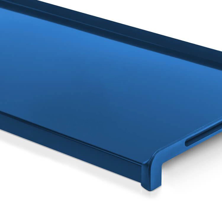 Отлив металлический Синий 90 мм м.п