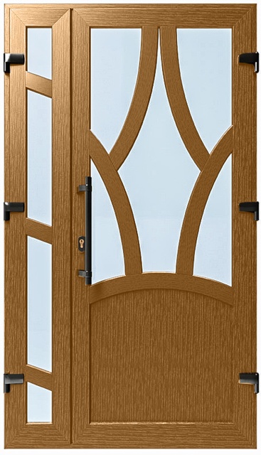Дверь металлопластиковая Модель №031 Золотой дуб (1150х2000 мм)