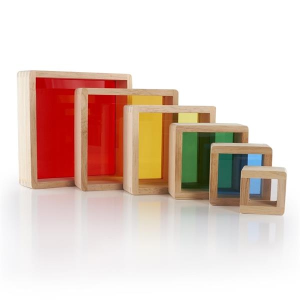 Игровой набор блоков Guidecraft Block Play Цветная пирамидка (G5066)