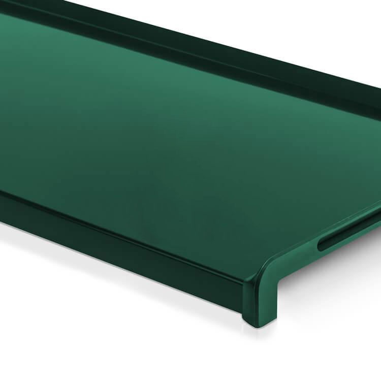 Отлив металлический Зеленый 90 мм м.п.
